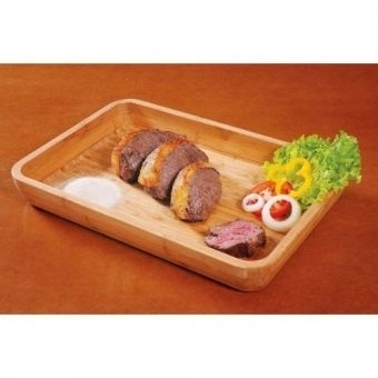 Gamela Retangular Bamboo 30cm x 45cm Mor