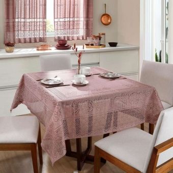 Toalha de Mesa Quadrada em Renda 1,50 m x 1,50 m Interlar