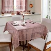 Toalha de Mesa Quadrada em Renda 1,50 m x 1,50 m Interlar - Rose