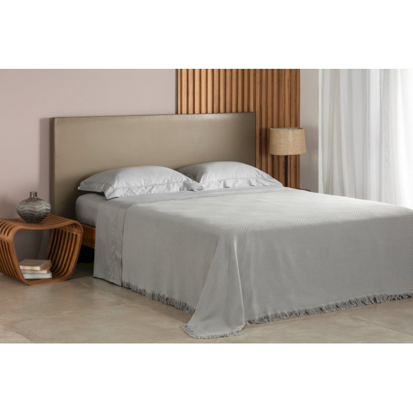 Colcha King Buddemeyer In Design com Franja - Cinza - 1277