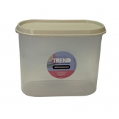 Pote Plástico com Tampa 1,5L Simonaggio Trend Multiuso - Bege