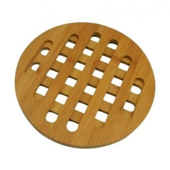 Descanso de Panela Redondo Bamboo Homecook