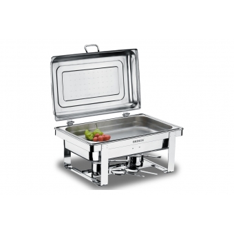 Rechaud Inox Retangular com Banho Maria Brinox