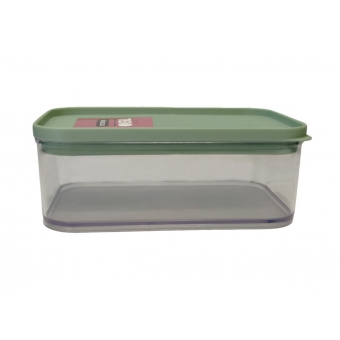 Pote Acrílico com Tampa 0,8L Simonaggio Trend Olive