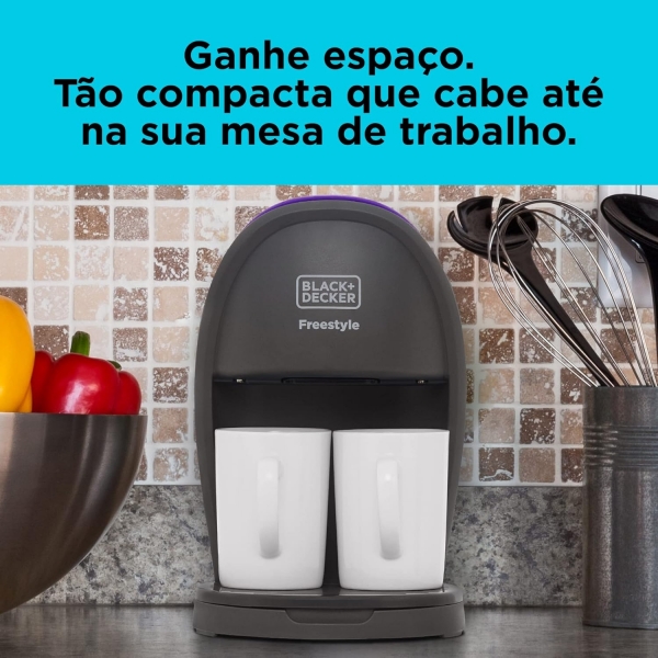 Cafeteira Elétrica 2 Xícaras Black Decker Freestyle 450 w