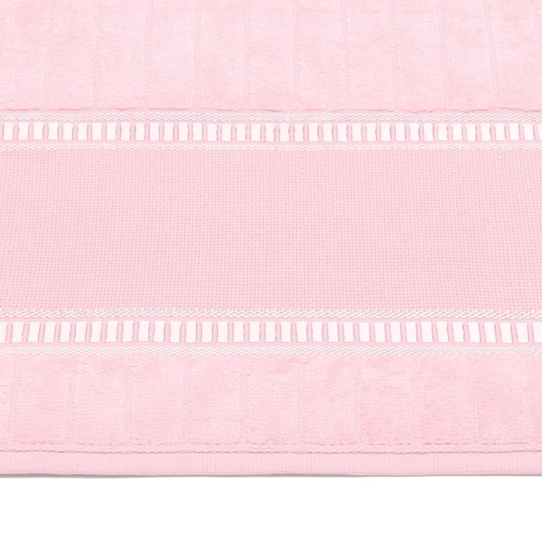 Toalha de Banho para Bordar Buettner Caprice Luxo - Rosa Pétala