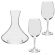 Jogo de Decanter e 2 Taças para Vinho Bohemia Forum Cristal