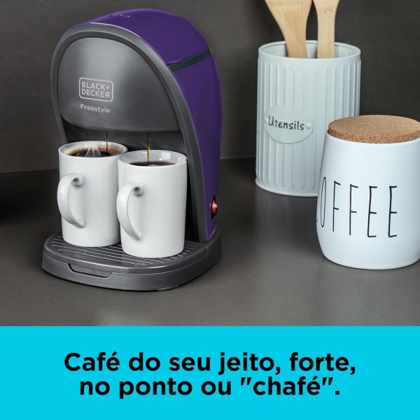 Cafeteira Elétrica 2 Xícaras Black Decker Freestyle 450 w