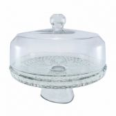 Boleira de Vidro Veneza com Pé e Tampa Mistral 31,5cm