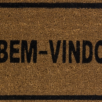 Capacho de Porta Fibra de Coco Uzoo 66 cm x 33 cm