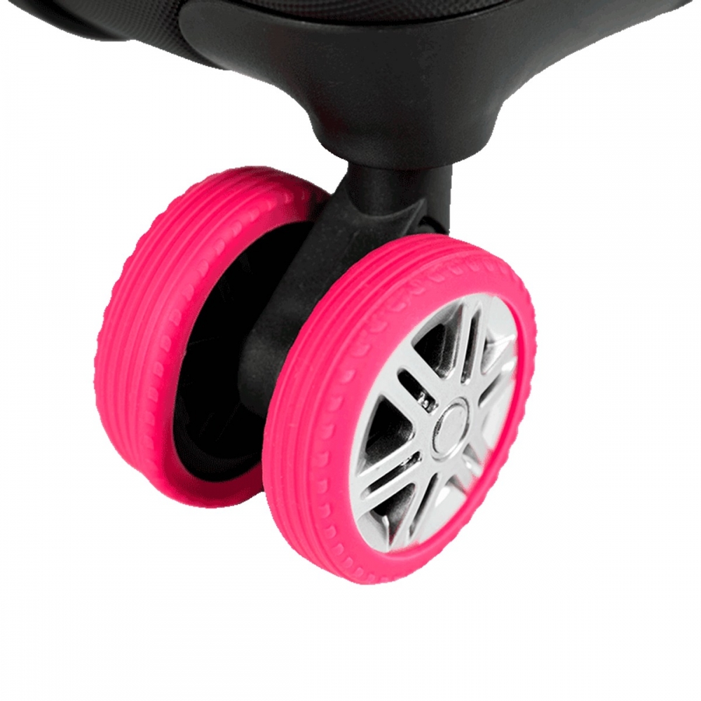 Kit 8 Capas Pretotoras de Rodas em Silicone Sestini - Rosa