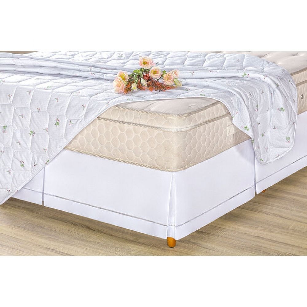 Saia Box Classic Solteiro Percal 180 Fios Juma