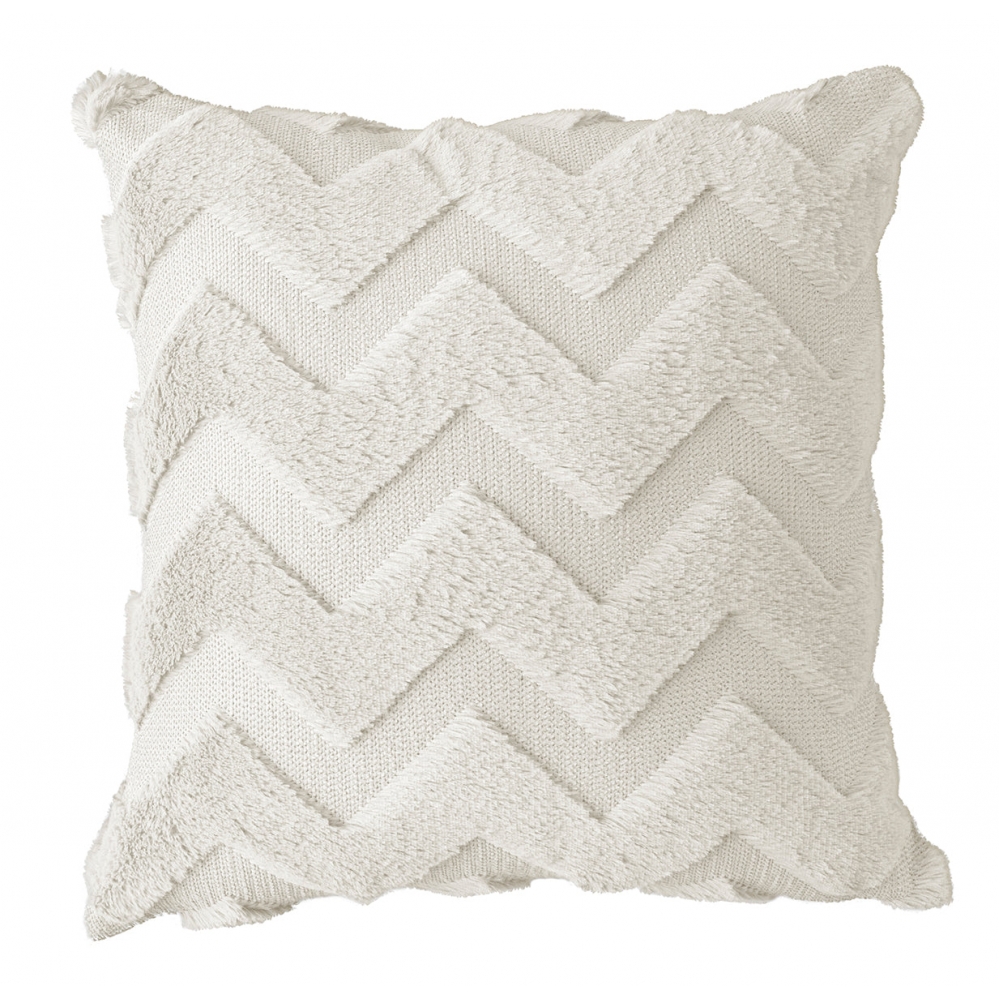 Capa de Almofada Plush 43x43cm Jolitex Ternile - Bege