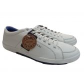 Sapatênis Masculino Ferracini Off White Infinit em couro