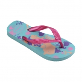 Chinelo Kids Meninas Havaianas Top Pets - Azul