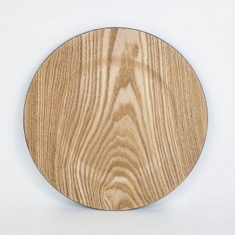 Sousplat Redondo de Madeira Ø33 Maison Decor Bege