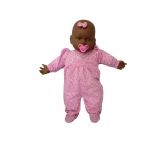 Boneca Nina Baby Negra Musical Nova Toys