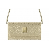 Bolsa Feminina Tiracolo Vizzano Shine Snake 10071.1 - Dourado
