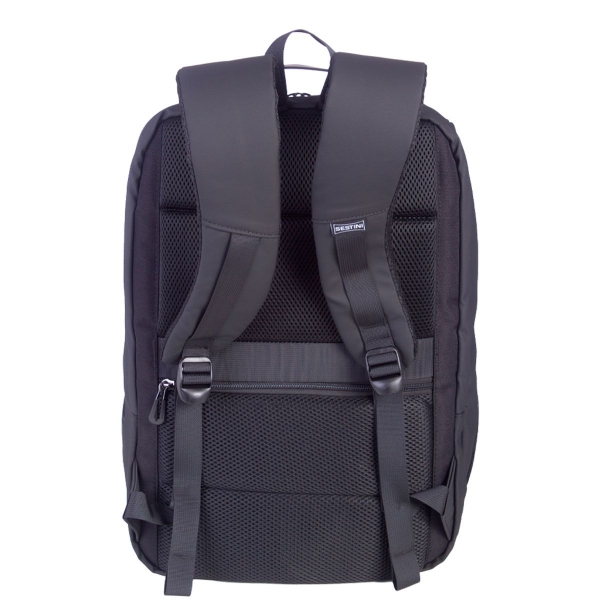 Mochila Grande Sestini Dry com 2 Compartimentos Notebook 17 - Preto