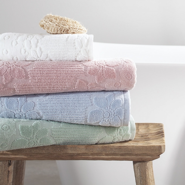 Toalha de Rosto Buddemeyer Lollipop 100% Algodão - Branco 1011