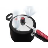 Panela de Pressão Antiaderente 7 Litros Clock Preta