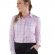 Camisa Social Feminina Manga Longa Baumgarten Woman Tradicional Xadrez - 6467 Branco/Cinza/Rosa