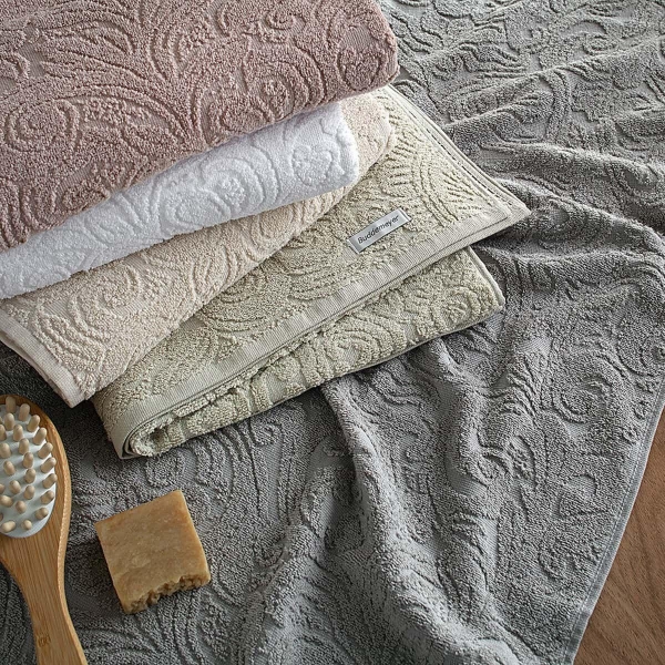 Toalha de Rosto Buddemeyer Aragon Extra Soft 100% Algodão - Cinza 1590