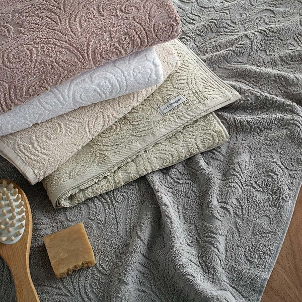 Toalha de Rosto Buddemeyer Aragon Extra Soft 100% Algodão - Cinza 1590