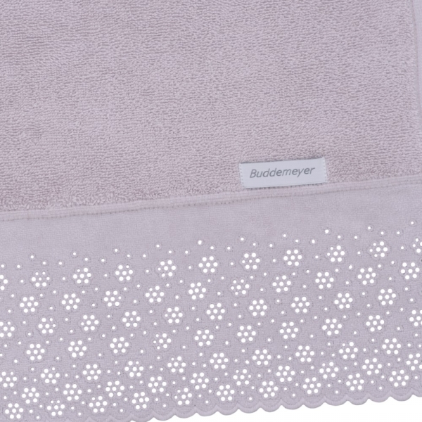 Toalha de Banho c/ Renda Bordada Buddemeyer Lovely - Rosa 1636