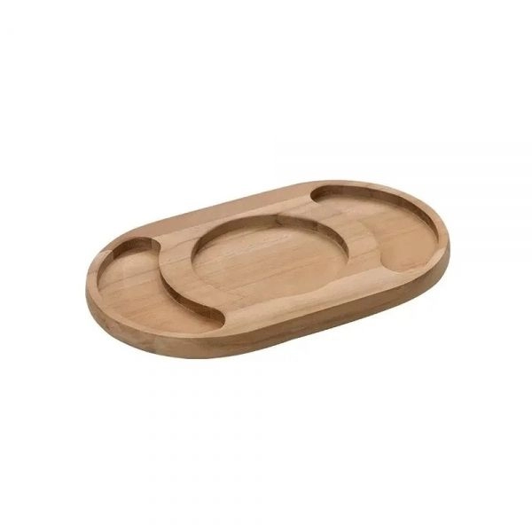 Petisqueira Tramontina Oval 3 Divisórias 240 x 150 x 18 mm