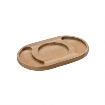 Petisqueira Tramontina Oval 3 Divisórias 240 x 150 x 18 mm