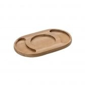 Petisqueira Tramontina Oval 3 Divisórias 240 x 150 x 18 mm