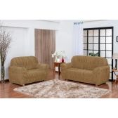 Capa para Sofá 2 e 3 Lugares Pires Modelagem Extra Grande - Bege