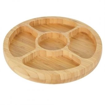 Gamela com 5 Divisória Bamboo Mor
