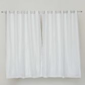 Cortina Blackout 3,0 x 1,7 m Bella Janela Pratika Lisa Cromo - Branco