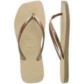 Chinelo Feminino Havaianas Slim Square - Areia