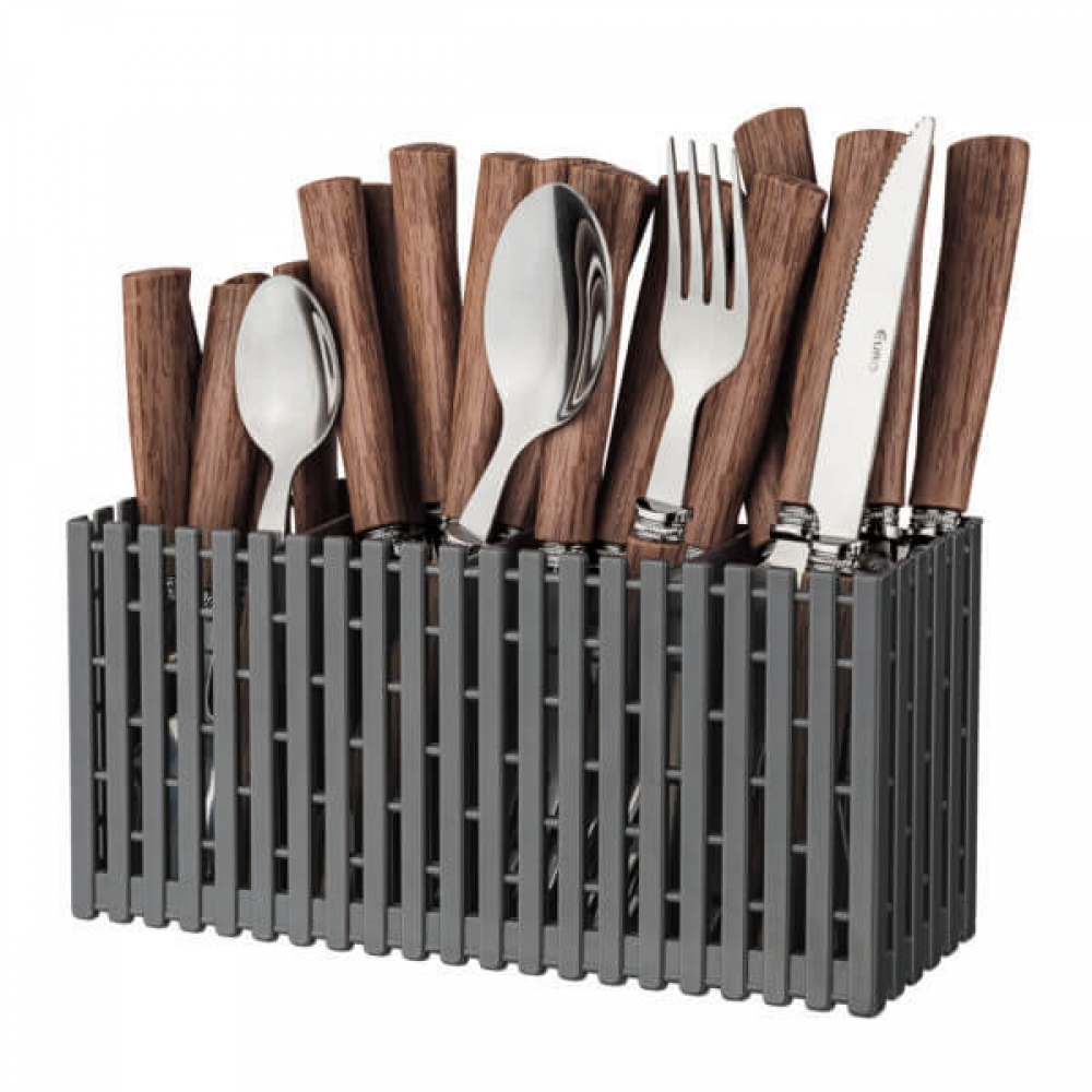 Conjunto de Talheres Euro Varanda Gourmet Wooden 24 peças