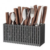 Conjunto de Talheres Euro Varanda Gourmet Wooden 24 peças