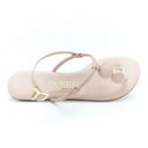 Sandália Rasteira Feminina Turim Beira Rio - Rosa