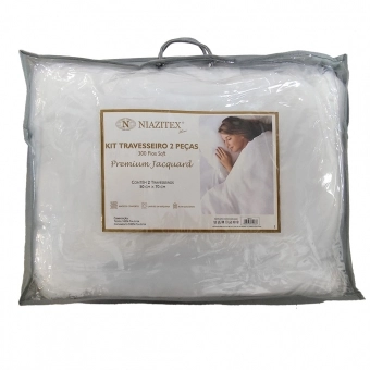 Kit Travesseiro 2Pcs Premium Jacquard 0,50x 0,70 Niazitex