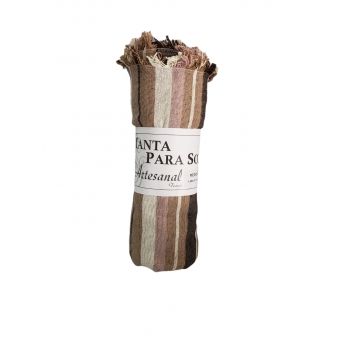 Manta para Sofá Ouro Preto 1,40 m x 1,40 m Artesanal Teares