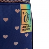 Mochila Grande Sestini 2 Compartimento Capricho Wishes - Azul