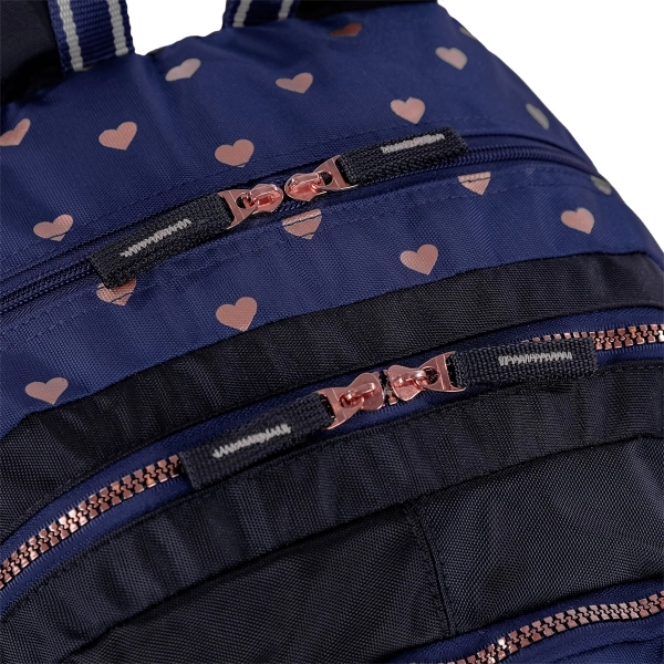 Mochila Grande Sestini 2 Compartimento Capricho Wishes - Azul