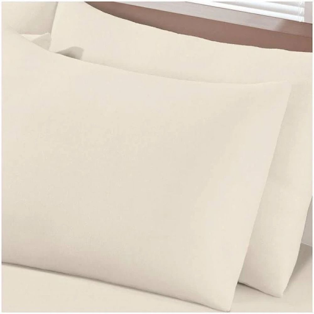 Kit 2 Capas para Travesseiro com Zíper Venesa 100% Algodão - Pérola