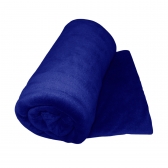 Manta Casal Uzoo Soft Microfibra 1,80 m x 2,00 m Lisa - Azul Marinho