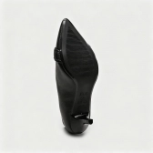 Sapato Feminino Vizzano Scarpin Pelica Bico Fino - Preto