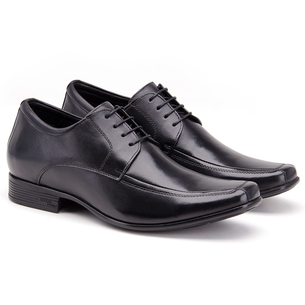 Sapato Masculino Casual Jota Pe Air Winner em Couro - Preto