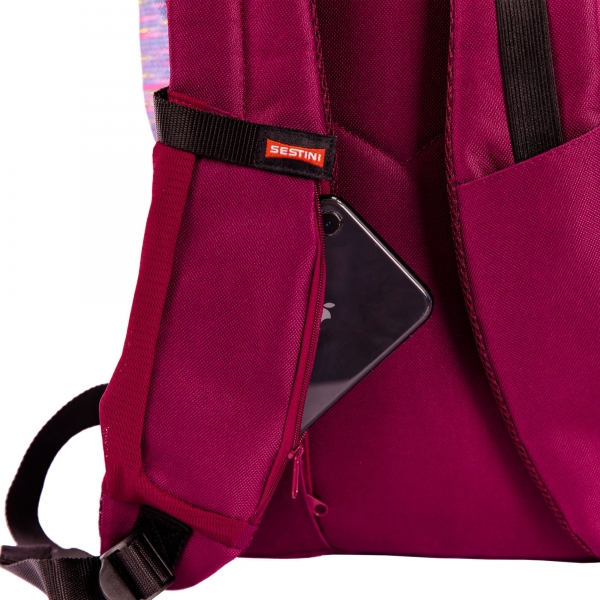 Mochila Sestini Magic Malha Etnica - Rosa