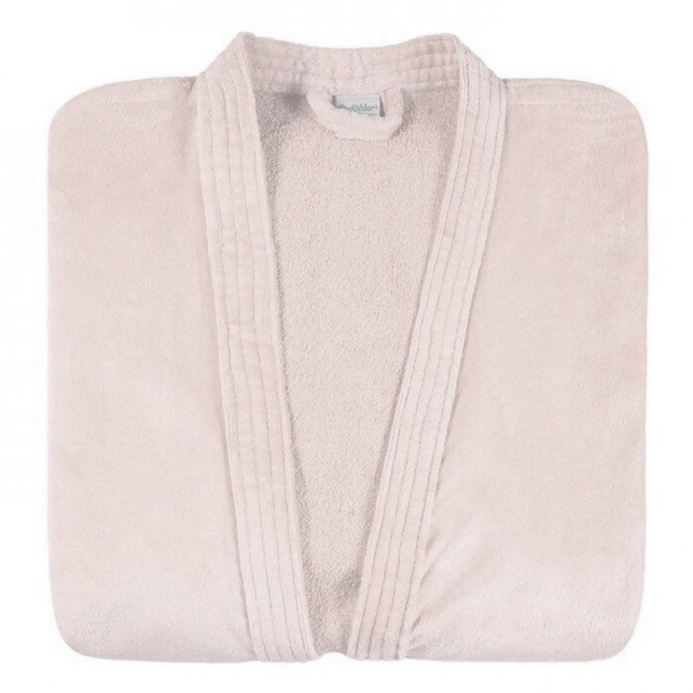 Roupão Adulto com Manga Dohler Velour Confort 100% Algodão - Rosa Claro