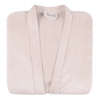 Roupão Adulto com Manga Dohler Velour Confort 100% Algodão